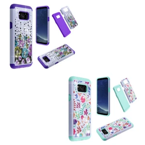 Phone Case For Straight Talk Samsung Galaxy S8 ShockProof Crystal Cover - Picture 1 of 3