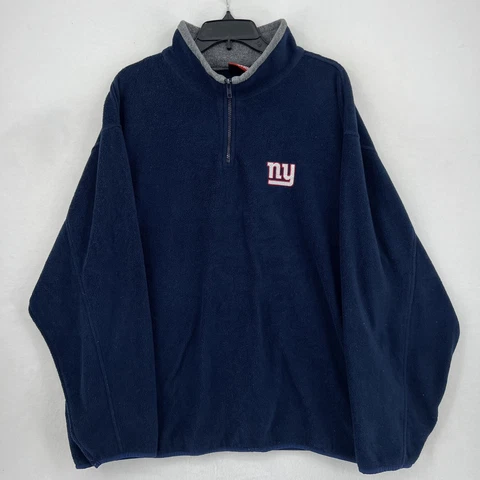 Vintage New York Giants NFL Men's Micro Fleece 1/4 Zip Pullover - Size 2XL Cover