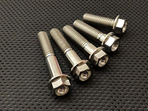 M10 Titanium Hex Head Flange Bolts 30 35 40 45 55 60 70 mm Ti Hex flange - Picture 1 of 11
