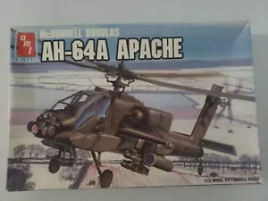 + AMT Ertl 1/72 Scale McDonnell Douglas AH-64 Apache #8851 NO DECALS - Picture 1 of 7