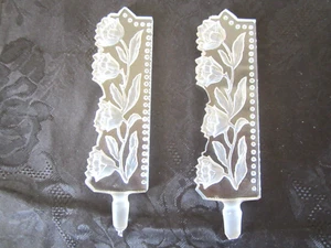 Antique Czech Long Etched Glass Perfume Bottle Stopper (Stopper Only) - Picture 1 of 7