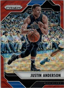 2016-17 Panini Prizm Prizms Ruby Wave #155 Justin Anderson