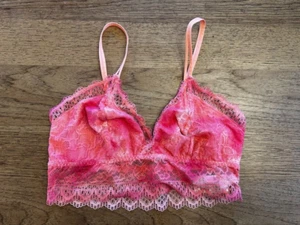 SOMA Intimates Positively Pink Ombre LARGE Embraceable Enchanting Lace Bralette - Picture 1 of 2
