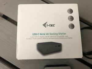 i-tec USB-C Metal Docking Station HDMI GLAN USB Audio Jack USB Notebook Laptop