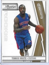 2010-11 Panini Prestige Terrico White Bonus Shots Rookie #186 Pistons RC /249
