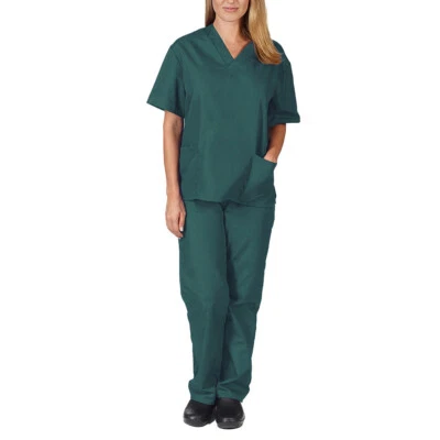 Conjunto exfoliante fino de verano de enfermería médica UNIFORMES hombres mujeres unisex enfermera médico Foto 1 de 4