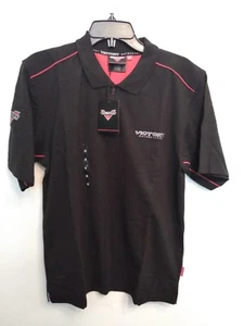 NEW VICTORY Black Polo Shirt / Size Medium / P286377603 - Picture 1 of 8