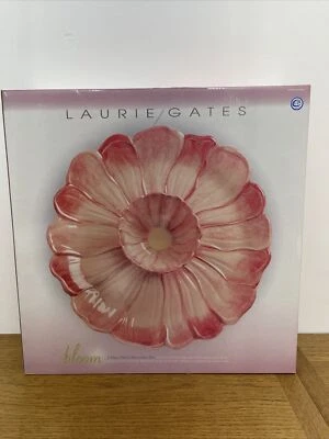 LAURIE GATES BLOOM CHIP AND DIP PLATO PARA SERVIR RETIRADO, DIFÍCIL DE ENCONTRAR, NUEVO Foto 1 de 4