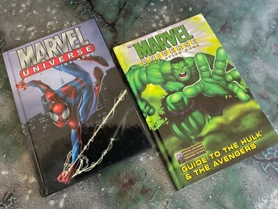 The MARVEL UNIVERSE rpg lot Core Book, Guide to Hulk & Avengers new HC - Image 1 of 2