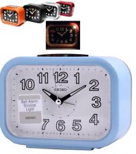 Reloj despertador analógico Veeki, reloj pequeño súper silencioso de 4  pulgadas con luz nocturna, funciona con baterías, diseño simple, para  bedroon, cabecera, escritorio