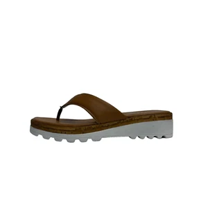 CINZIA SOFT SCARPE DONNA CIABATTE INFRADITO CON ZEPPA MEDIA IAF2664 PELLE CUOIO - Foto 1 di 6