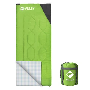 VILEY Saco de Dormir Campamento Mochilero Saco de Dormir 3 Temporadas con Bolsa de Transporte NUEVO - Imagen 1 de 10