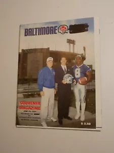 1994 BALTIMORE COLTS vs WINNIPEG Blue Bombers CFL Program TRACY HAM Super Rare - Picture 1 of 5