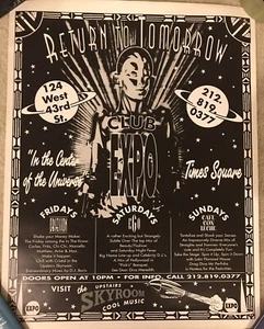 Club Expo New York City 1990s METROPOLIS Poster 19 x 24 Xenon Space Art Deco - Picture 1 of 3