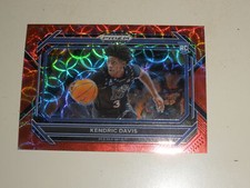 2023-24 Panini Prizm Draft Variation Choice Red Prizm #36 Kendric Davis 30/88 RC