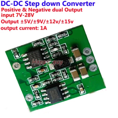 DC-DC Buck Step Down Converter Dual Output ±5V ±9V ±12V ±15V Power Supply Module - Image 1 of 4