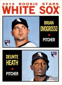 2013 Topps Heritage Brian Omogrosso / Deunte Heath RC Chicago White Sox #107