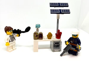 Lego Crystal Gem Rock Geode Science Lab 2 Minifigures Geologist - Picture 1 of 2