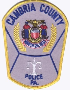 Patch a spalla polizia Cambria County, Pennsylvania spedizione gratuita negli Stati Uniti - Foto 1 di 1