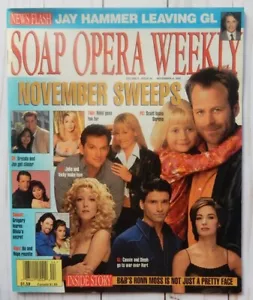 Soap Opera Weekly Magazine November Sweeps Ronn Moss B&B GH AMC DAYS GL 1997 - Picture 1 of 3