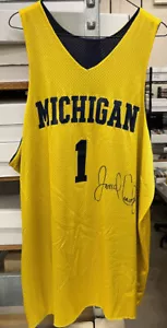 Jamal Crawford Signed Autographed Game Used Practice Jersey Michigan - Picture 1 of 4