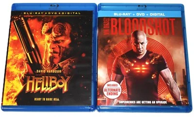BLOODSHOT, HELLBOY, ASSASSIN'S CREED, LAST WITCH HUNTER Custom US 4 Blu-ray Set Foto 1 de 4