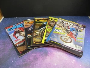 Lot of 5 Dirt Rider Magazines Motocross Bike Racing March June July Aug Dec 2008 - Picture 1 of 13