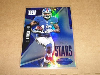 2015 Certified ODELL BECKHAM #39 Stars Mirror Blue/99 NEW YORK Giants LSU Tigers - Image 1 of 2