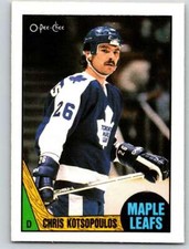 1987-88 O-Pee-Chee #244 Chris Kotsopoulos NM-MT Maple Leafs J2M