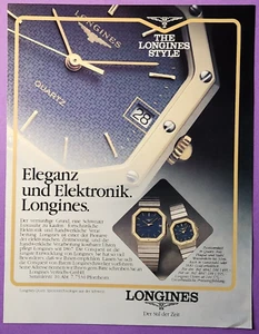 40. Longines Uhren Armbanduhr Werbeanzeige Werbung Reklame 1980 - Bild 1 von 1