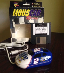 Y2K MousCar Racing Computer Maus NASCAR Miller Lite #2 Rusty Wallace PS2 DOS - Bild 1 von 11