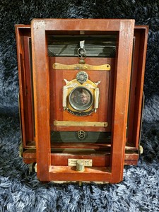 Rare Antique Early 1900s Traveling Photographer Chicago View Field Camera
