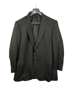 Ermenegildo Zegna Suit Jacket Mens 44 RUS (56R UK) Black Wool Trofeo Business - Picture 1 of 12
