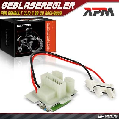 Regulador De Ventilador Resistencia Para Renault Clio II BB CB 2001-2003 - Imagen 1 de 4