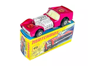 Matchbox Lesney Superfast MB19 Pink Road Dragster Scorpion Decals w/I Style Box - Picture 1 of 11