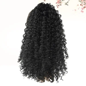 Peluca de cola de caballo rizada de moda 1 pieza cabello sintético pelo largo grueso - Imagen 1 de 12