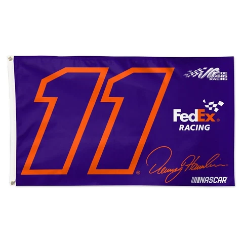 Denny Hamlin 2023 FedEx Team #11 NASCAR 3x5 Flag Cover