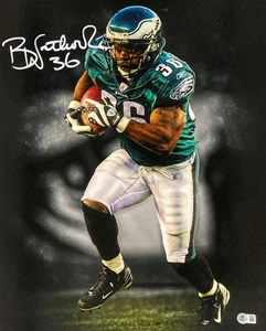 Brian Westbrook Signed 16x20 Philadelphia Eagles Photo BAS - Picture 1 of 2