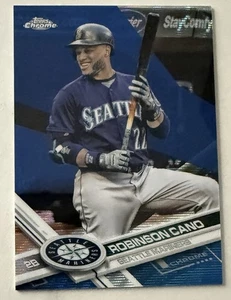 2017 Topps Chrome ROBINSON CANO rifrattore onda blu 19/75! #90, Marinai - Foto 1 di 2
