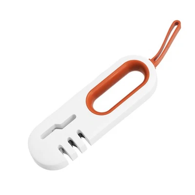 1-pc-Küchenschneiderschärfer Messerschärfer Schärfgerät (orange weiß) - Bild 1 von 4