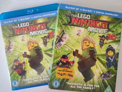 The Lego Ninjago Movie Rare 3D + 2D + Limited Card Slip Cover Region free 2017 - Image 1 of 4