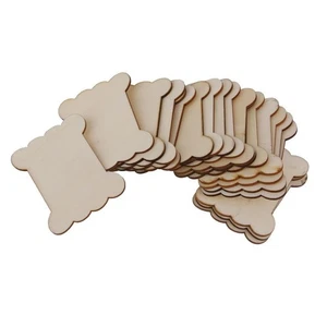 20 Pieces of Wooden Thread Spool Empty Packaging Cards Tape Holder - Picture 1 of 7