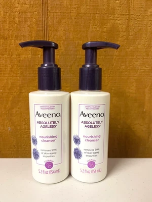 2 limpiadores nutritivos Aveeno Absolutely Ageless 5,2 OZ Cada Foto 1 de 2