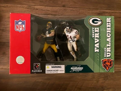 Juego de figuras coleccionables McFarlane Sports NFL Brett Favre vs Brian Urlacher Foto 1 de 4