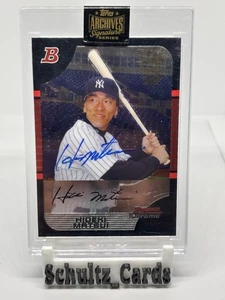 Hedeki Matsui 1/1 Auto. 2021 Topps Archives Bowman Chrome Sealed Autograph - Picture 1 of 3