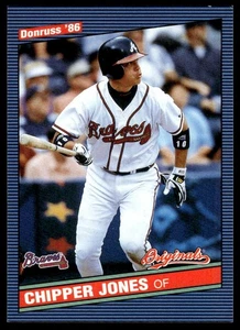 2002 Donruss Originals Chipper Jones #288 ATLANTA BRAVES BASEBALL CARD - Picture 1 of 2
