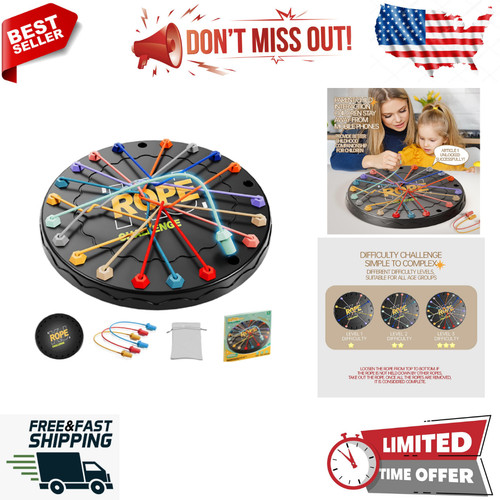 Rope Untangling Table Strategy Board Game – Geschicklichkeitsspiel Zum Entwirren Von Seilen