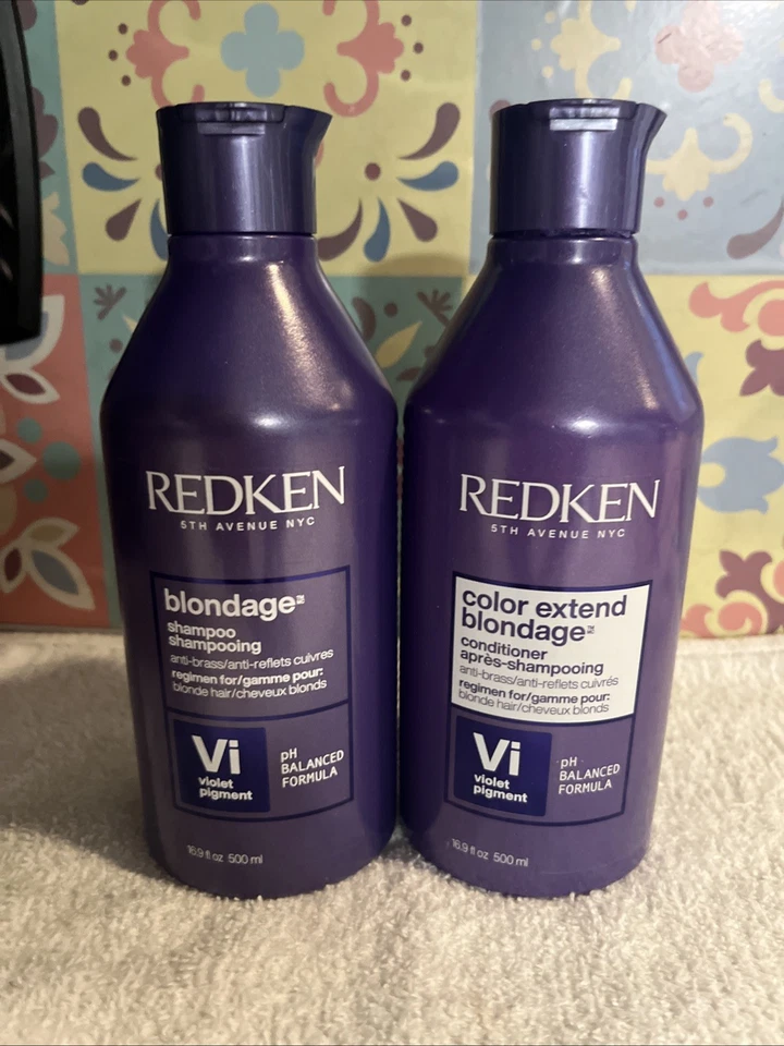 SHAMPOO REDKEN BLONDAGE 16,9 oz e CONDICIONADOR COLOR EXTENSION BLONDAGE 16,9 oz - Imagem 1 de 1