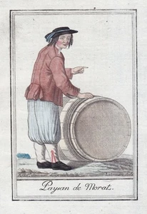 Murten Morat Suisse Costume Gravure Cuivre Grasset 1780 - Picture 1 of 1