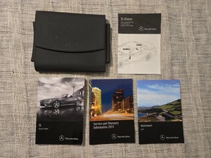 2015 MERCEDES BENZ SL CLASS SL400 SL550 OWNER MANUAL BOOKS SET WITH CASE OEM - Afbeelding 1 van 6